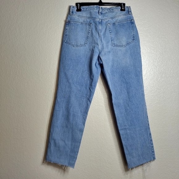 NWT Urban outfitters BDG High-Waisted Slim Straight Jean Ripped Light Wash sz 30 - Picture 8 of 10